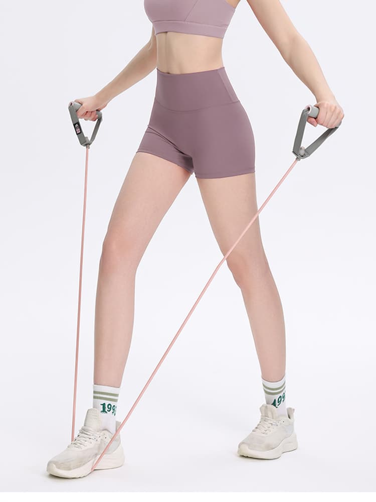 スパッツ ハイウエスト美脚ショートスパッツ